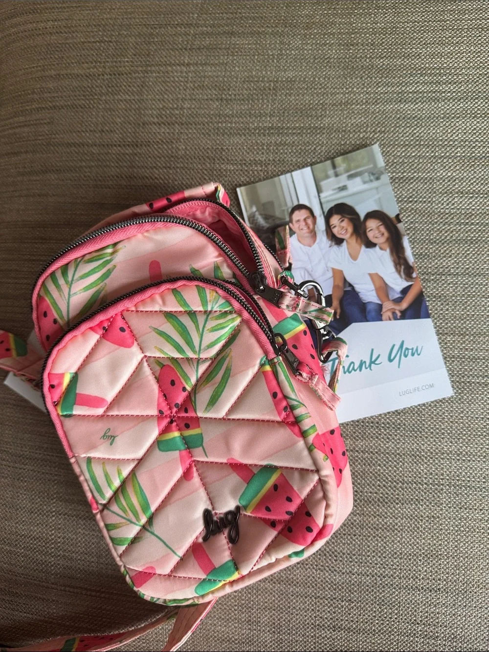 lug Pink Popsicle Quilted Crossbody Bag - Picture 6 of 6